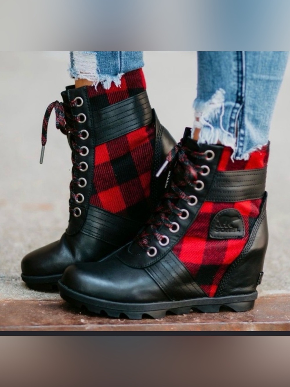 SOREL Lexie Wedge Boots
